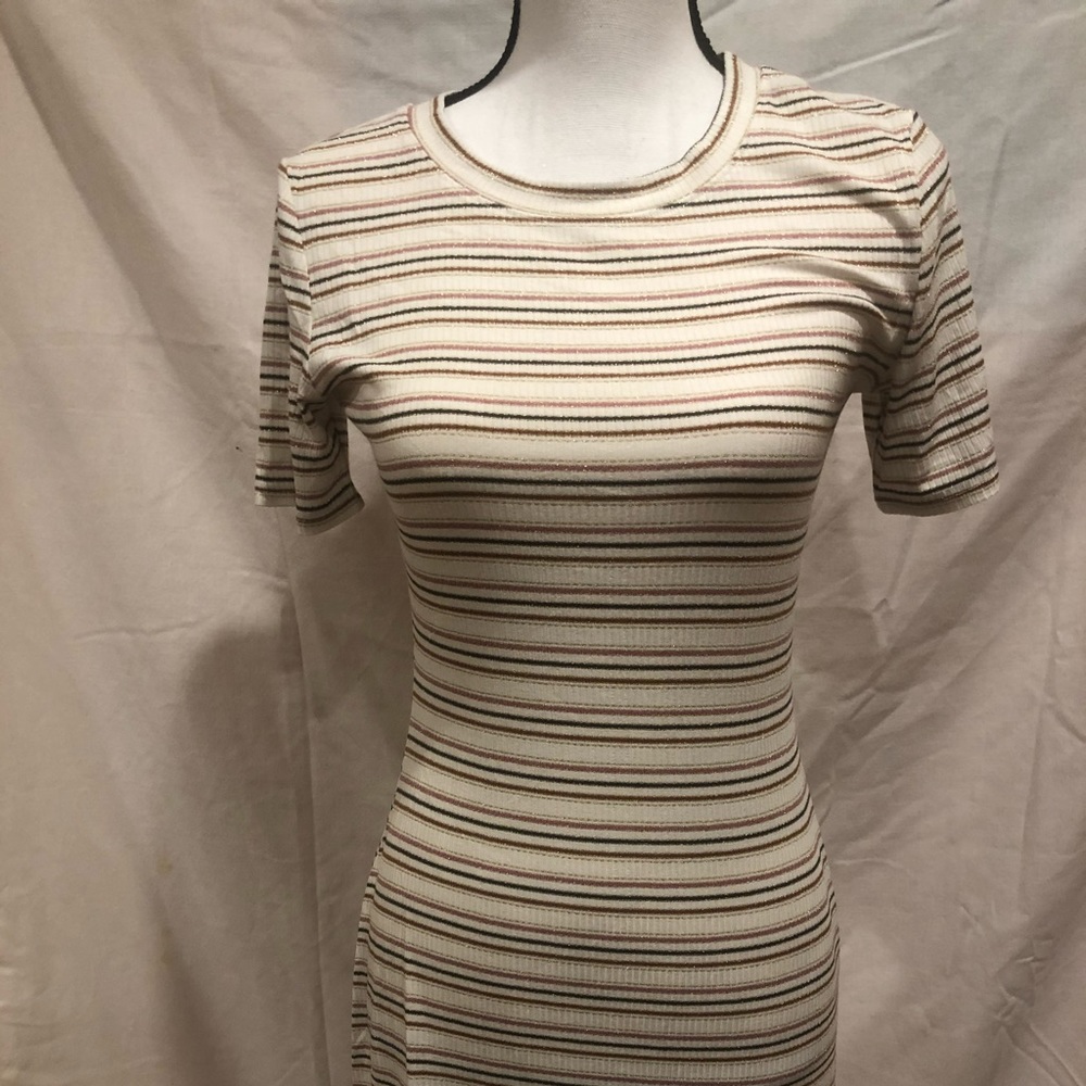 Fate Kristen Striped Mini Dress
